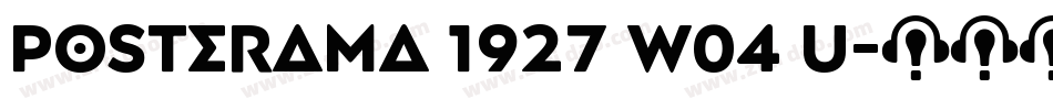 Posterama 1927 W04 U字体转换